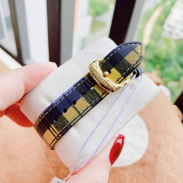  Shop Authentic Versace V-Circle The Clans Edition Silver Dial Multicolor Leather Strap Watch for Women - VE8100118 - Luxxuri