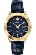  Shop Authentic Versace Univers Navy Blue Dial Navy Blue Leather Strap Watch for Men - VEBK00318 - Luxxuri