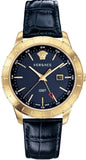  Shop Authentic Versace Univers Navy Blue Dial Navy Blue Leather Strap Watch for Men - VEBK00318 - Luxxuri