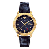  Shop Authentic Versace Univers Navy Blue Dial Navy Blue Leather Strap Watch for Men - VEBK00318 - Luxxuri