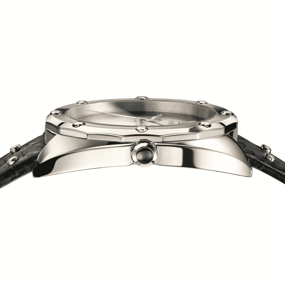  Shop Authentic Versace Shadov Quartz Silver Dial Black Snake Leather Strap Watch for Women - VEBM00118 - Luxxuri