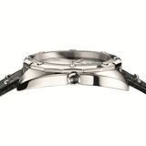  Shop Authentic Versace Shadov Quartz Silver Dial Black Snake Leather Strap Watch for Women - VEBM00118 - Luxxuri