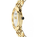  Shop Authentic Versace V-Flare Quartz Silver Dial Gold Steel Strap Watch for Women - VEBN00718 - Luxxuri