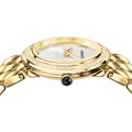  Shop Authentic Versace V Flare Diamonds Silver Dial Gold Steel Strap Watch for Women - VEBN00918 - Luxxuri