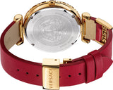  Shop Authentic Versace Palazzo Empire Greca Red Dial Red Leather Strap Watch for Women - VEDV00319 - Luxxuri