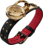  Shop Authentic Versace Medusa Lock Icon Gold Dial Red Leather Strap Watch for Women - VEDW00119 - Luxxuri