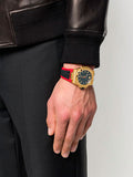  Shop Authentic Versace Chain Reaction Quartz Black Dial Red & Black Rubber Strap Watch for Men - VEDY00319 - Luxxuri