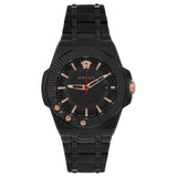  Shop Authentic Versace Chain Reaction Quartz Black Dial Black Steel Strap Watch for Men - VEDY00719 - Luxxuri