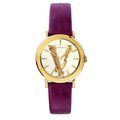  Shop Authentic Versace Virtus White Dial Red Leather Strap Watch for Women - VEHC00219 - Luxxuri