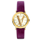  Shop Authentic Versace Virtus White Dial Red Leather Strap Watch for Women - VEHC00219 - Luxxuri