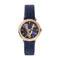  Shop Authentic Versace Virtus Quartz Blue Dial Blue Leather Strap Watch for Women - VEHC00419 - Luxxuri