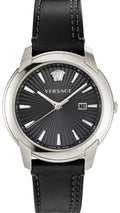  Shop Authentic Versace V Urban Black Dial Black Leather Strap Watch for Men - VELQ00119 - Luxxuri
