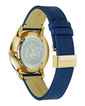  Shop Authentic Versace V-Urban Quartz Blue Dial Blue Leather Strap Watch for Men - VELQ00319 - Luxxuri