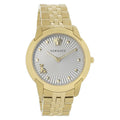  Shop Authentic Versace Audrey Quartz Grey Dial Gold Steel Strap Watch for Women - VELR00719 - Luxxuri