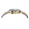  Shop Authentic Versace V-Twist Quartz Purple Dial Purple Leather Strap Watch for Women - VELS00219 - Luxxuri