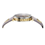  Shop Authentic Versace V-Twist Quartz Purple Dial Purple Leather Strap Watch for Women - VELS00219 - Luxxuri