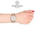  Shop Authentic Versace V-Twist White Dial White Leather Strap Watch for Women - VELS00419 - Luxxuri
