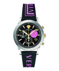  Shop Authentic Versace Sport Tech Chronograph Black Dial Black Rubber Strap Watch for Women - VELT00619 - Luxxuri