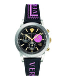  Shop Authentic Versace Sport Tech Chronograph Black Dial Black Rubber Strap Watch for Women - VELT00619 - Luxxuri