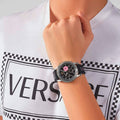  Shop Authentic Versace Sport Tech Chronograph Black Dial Black Rubber Strap Watch for Women - VELT00619 - Luxxuri