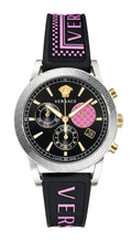  Shop Authentic Versace Sport Tech Chronograph Black Dial Black Rubber Strap Watch for Women - VELT00619 - Luxxuri