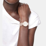  Shop Authentic Versace Meander White Dial Rose Gold Mesh Bracelet Watch for Women - VELW00620 - Luxxuri