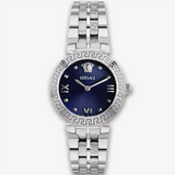  Shop Authentic Versace Daphnis Analog Blue Dial Silver Steel Strap Watch for Women - VEOCA0124 - Luxxuri
