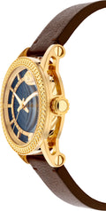  Shop Authentic Versace Code Quartz Blue Dial Brown Leather Strap Watch For Men - VEPO00220 - Luxxuri