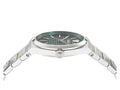  Shop Authentic Versace V-Auria Quartz Green Dial Silver Steel Strap Watch for Men - VE0F00125 - Luxxuri