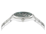  Shop Authentic Versace V-Auria Quartz Green Dial Silver Steel Strap Watch for Men - VE0F00125 - Luxxuri