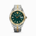  Shop Authentic Versace Greca Time Quartz Green Dial Two Tone Steel Strap Watch For Men - VE3K00422 - Luxxuri