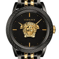  Shop Authentic Versace Palazzo Empire Black Dial Two Tone Steel Strap Watch for Men - VERD01119 - Luxxuri