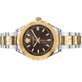  Shop Authentic Versace Hellenyium Brown Dial Two Tone Steel Strap Watch for Women - V12040015 - Luxxuri