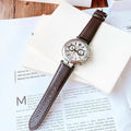  Shop Authentic Versace Aion Chronograph White Dial Brown Leather Strap Watch for Men - VBR010017 - Luxxuri