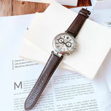  Shop Authentic Versace Aion Chronograph White Dial Brown Leather Strap Watch for Men - VBR010017 - Luxxuri
