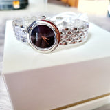  Shop Authentic Versace V-Flare Quartz Black Dial Silver Steel Strap Watch for Women - VEBN00618 - Luxxuri