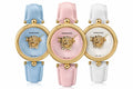 Versace Palazzo Empire White Dial White Leather Strap Watch for Women - VCO010017