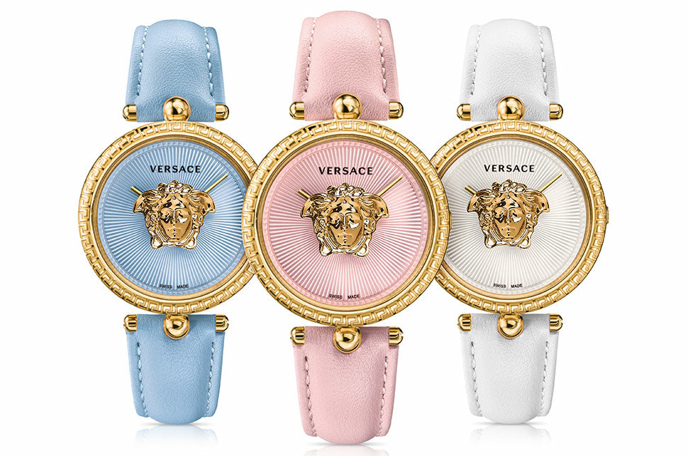  Shop Authentic Versace Palazzo Empire White Dial White Leather Strap Watch for Women - VCO010017 - Luxxuri