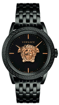  Shop Authentic Versace Palazzo Empire Quartz Black Dial Black Steel Strap Watch For Men - VEDB00518 - Luxxuri