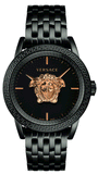  Shop Authentic Versace Palazzo Empire Quartz Black Dial Black Steel Strap Watch For Men - VEDB00518 - Luxxuri