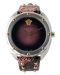  Shop Authentic Versace Shadov Pink Dial Pink Leather Strap Watch for Women - VEBM00818 - Luxxuri