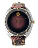  Shop Authentic Versace Shadov Pink Dial Pink Leather Strap Watch for Women - VEBM00818 - Luxxuri