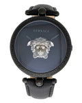  Shop Authentic Versace Palazzo Empire Black Dial Black Leather Strap Watch for Women - VCO050017 - Luxxuri