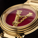  Shop Authentic Versace Virtus Mini Quartz Red Dial Gold Steel Strap Watch For Women - VET300321 - Luxxuri