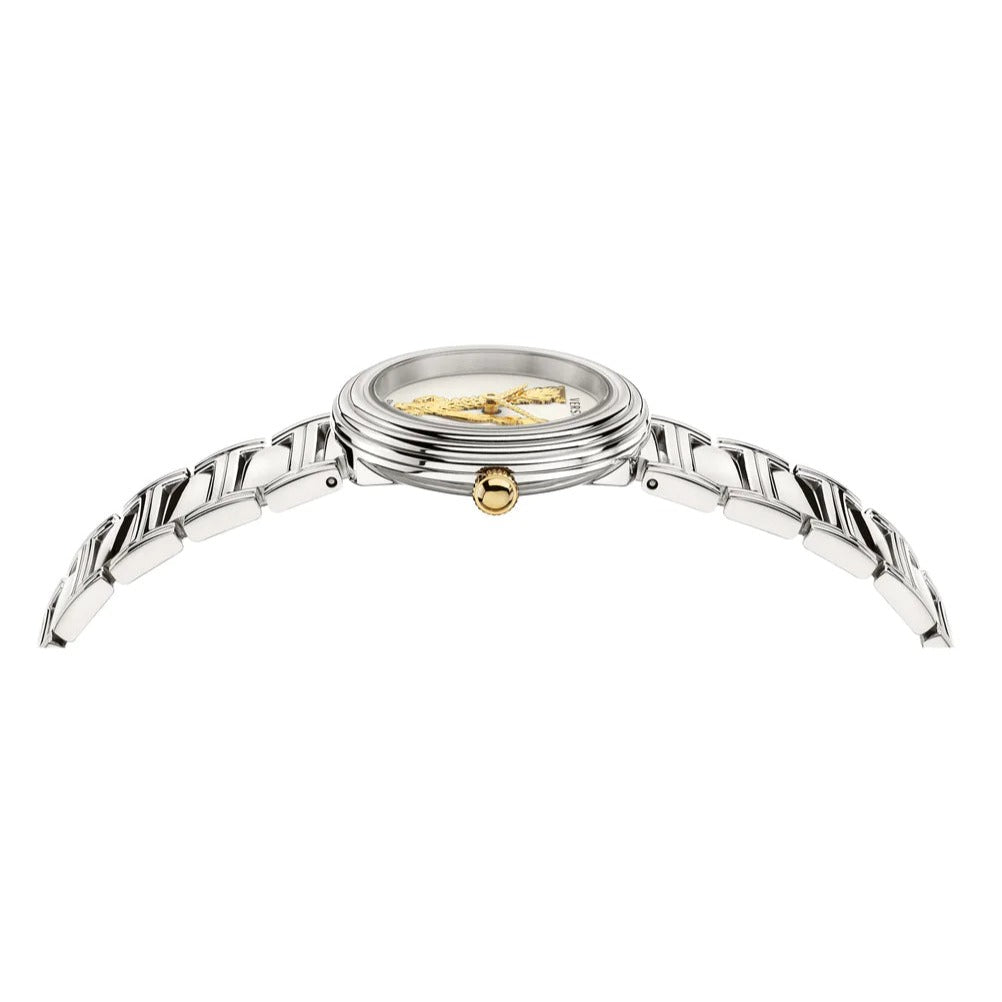  Shop Authentic Versace Virtus Quartz White Dial Silver Steel Strap Watch For Women - VET300621 - Luxxuri