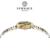  Shop Authentic Versace Virtus Quartz Green Dial Two Tone Steel Strap Watch For Women - VET300821 - Luxxuri