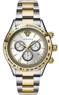  Shop Authentic Versace Classic Chronograph Quartz Silver Dial Two Tone Steel Strap Watch For Men - VEV700519 - Luxxuri