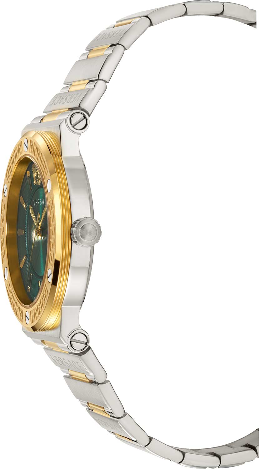  Shop Authentic Versace Greca Green Dial Silver Steel Strap Watch for Women - VEVH00720 - Luxxuri