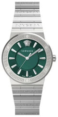  Shop Authentic Versace Grace Quartz Green Dial Silver Steel Strap Watch For Women - VEVH00920 - Luxxuri