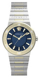  Shop Authentic Versace Greca Quartz Blue Dial Silver Steel Strap Watch for Women - VEVH01120 - Luxxuri
